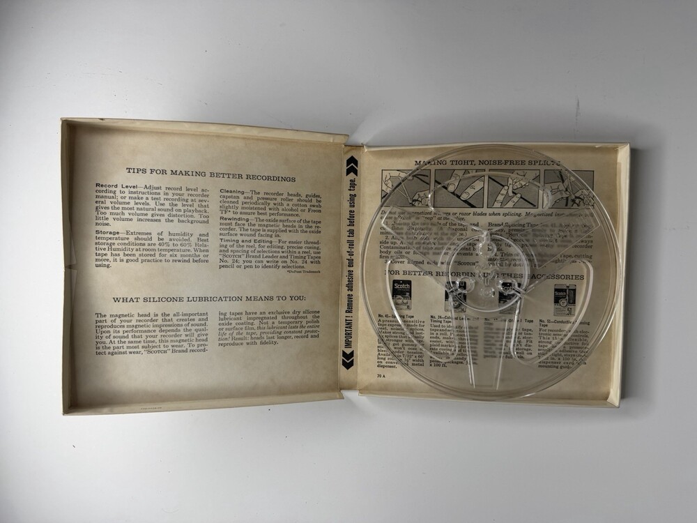 3M Scotch brand empty 7-inch reel of magnetic tape model RB-7 Vintage - Picture 3 of 5
